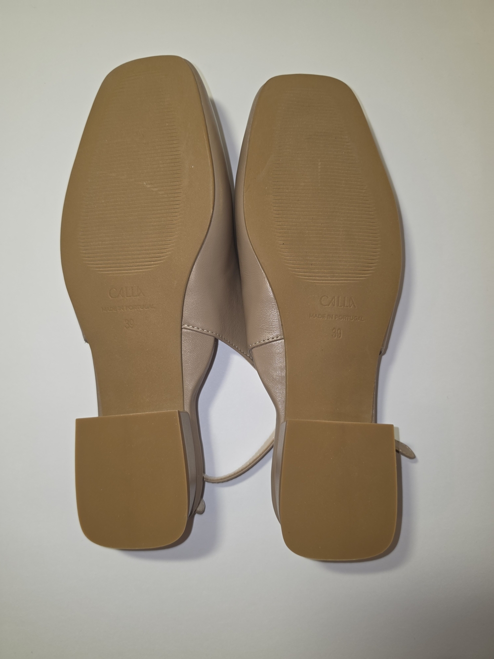 Calla Petra Taupe Leather Slingback Flats EU 39 US 8 - Picture 5 of 6